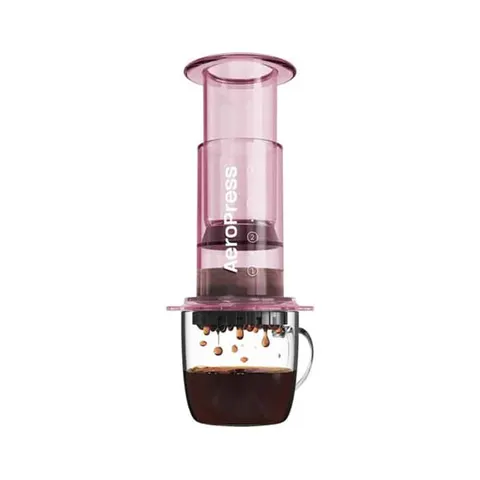 AeroPress Clear Pink Coffee Maker