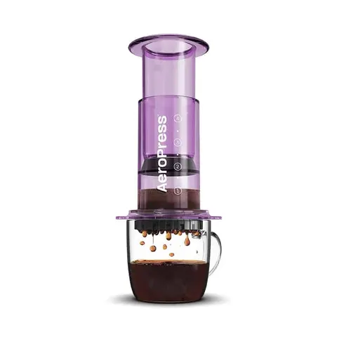 AeroPress Clear Purple Coffee Maker